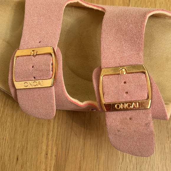 ONCAI Womens Slide Sandals Pink/ Rose Gold Slip On Adjustable Straps - Picture 10 of 16
